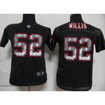 Sideline Black United 49ers #52 Patrick Willis Black Stitched Youth NFL Jersey Sideline Black United 49ers #52 Patrick Willis Black Stitched Youth NFL Jersey