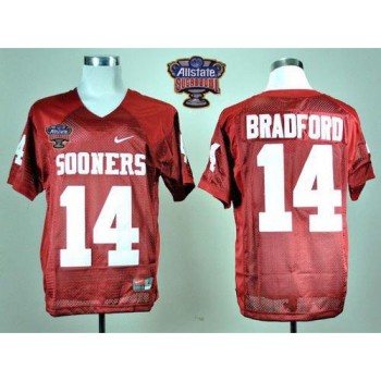 Sooners #14 Sam Bradford Red 2014 Sugar Bowl Patch Stitched NCAA Jersey Sooners #14 Sam Bradford Red 2014 Sugar Bowl Patch Stitched NCAA Jersey