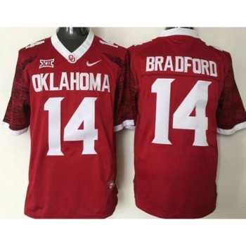 Sooners #14 Sam Bradford Red New XII Stitched NCAA Jersey Sooners #14 Sam Bradford Red New XII Stitched NCAA Jersey