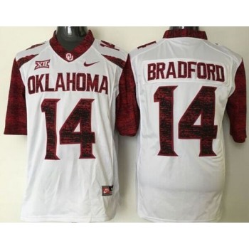 Sooners #14 Sam Bradford White New XII Stitched NCAA Jersey Sooners #14 Sam Bradford White New XII Stitched NCAA Jersey