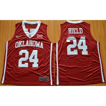 Sooners #24 Buddy Hield Red Basketball New XII Stitched NCAA Jersey