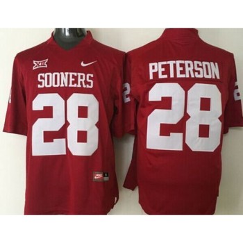 Sooners #28 Adrian Peterson Red Stitched NCAA Jersey Sooners #28 Adrian Peterson Red Stitched NCAA Jersey