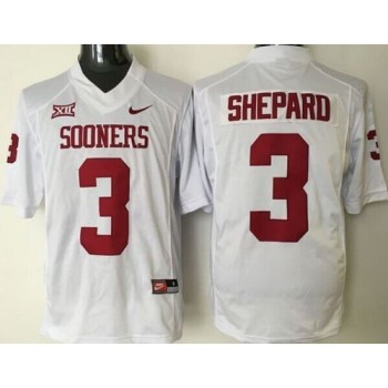 Sooners #3 Sterling Shepard White XII Stitched NCAA Jersey Sooners #3 Sterling Shepard White XII Stitched NCAA Jersey