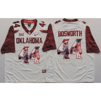 Sooners #44 Brian Bosworth White Player Fashion Stitched NCAA Jersey Sooners #44 Brian Bosworth White Player Fashion Stitched NCAA Jersey