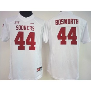 Sooners #44 Brian Bosworth White Women's Stitched NCAA Jersey Sooners #44 Brian Bosworth White Women's Stitched NCAA Jersey