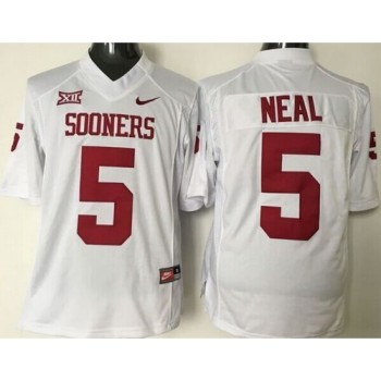 Sooners #5 Durron Neal White XII Stitched NCAA Jersey Sooners #5 Durron Neal White XII Stitched NCAA Jersey