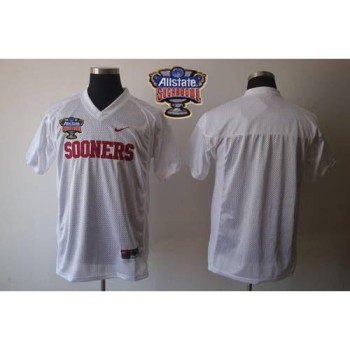 Sooners Blank White 2014 Sugar Bowl Patch Stitched NCAA Jersey Sooners Blank White 2014 Sugar Bowl Patch Stitched NCAA Jersey