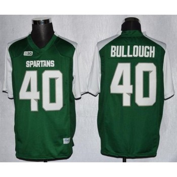 Spartans #40 Max Bullough Green/White Stitched NCAA Jersey Spartans #40 Max Bullough Green/White Stitched NCAA Jersey