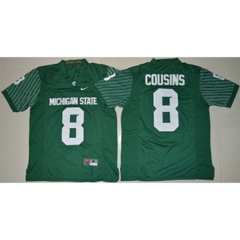 Spartans #8 Kirk Cousins Green Limited Stitched NCAA Jersey Spartans #8 Kirk Cousins Green Limited Stitched NCAA Jersey