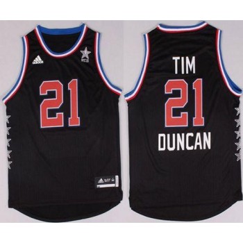 Spurs #21 Tim Duncan Black 2015 All Star Stitched NBA Jersey Spurs #21 Tim Duncan Black 2015 All Star Stitched NBA Jersey