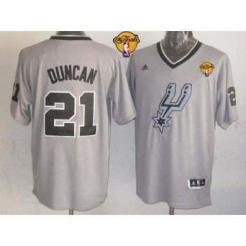 Spurs #21 Tim Duncan Grey 2013 Christmas Day Swingman Finals Patch Stitched NBA Jersey Spurs #21 Tim Duncan Grey 2013 Christmas Day Swingman Finals Patch Stitched NBA Jersey