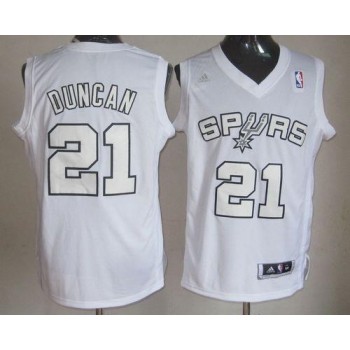 Spurs #21 Tim Duncan White Winter On-Court Stitched NBA Jersey Spurs #21 Tim Duncan White Winter On-Court Stitched NBA Jersey