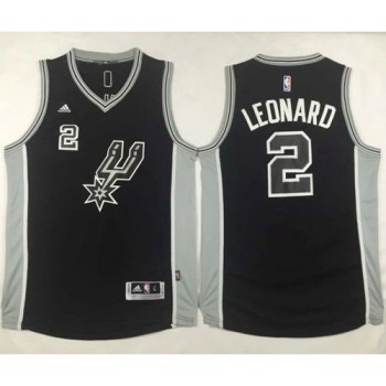 Spurs #2 Kawhi Leonard Black New Road Stitched NBA Jersey Spurs #2 Kawhi Leonard Black New Road Stitched NBA Jersey