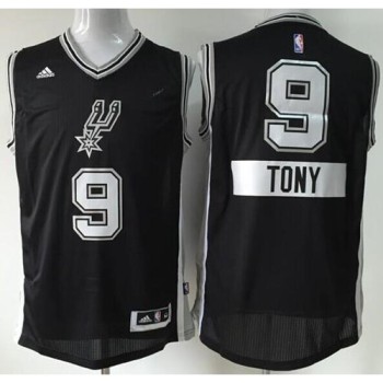 Spurs #9 Tony Parker Black 2014-15 Christmas Day Stitched NBA Jersey Spurs #9 Tony Parker Black 2014-15 Christmas Day Stitched NBA Jersey