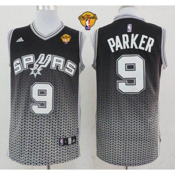 Spurs #9 Tony Parker Black Resonate Fashion Swingman Finals Patch Stitched NBA Jersey Spurs #9 Tony Parker Black Resonate Fashion Swingman Finals Patch Stitched NBA Jersey
