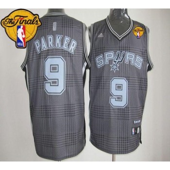 Spurs #9 Tony Parker Black Rhythm Fashion Finals Patch Stitched NBA Jersey Spurs #9 Tony Parker Black Rhythm Fashion Finals Patch Stitched NBA Jersey