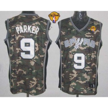 Spurs #9 Tony Parker Camo Stealth Collection Finals Patch Stitched NBA Jersey Spurs #9 Tony Parker Camo Stealth Collection Finals Patch Stitched NBA Jersey