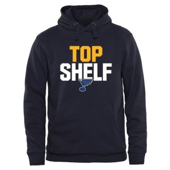 St. Louis Blues Top Shelf Pullover Hoodie Navy St. Louis Blues Top Shelf Pullover Hoodie Navy