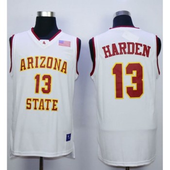 Sun Devils #13 James Harden White Stitched NCAA Basketball Jersey