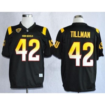 Sun Devils #42 Pat Tillman Black Stitched NCAA Jersey Sun Devils #42 Pat Tillman Black Stitched NCAA Jersey