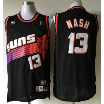Suns #13 Steve Nash Black Throwback Stitched NBA Jersey Suns #13 Steve Nash Black Throwback Stitched NBA Jersey