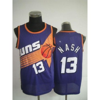 Suns #13 Steve Nash Purple Throwback Stitched NBA Jersey Suns #13 Steve Nash Purple Throwback Stitched NBA Jersey