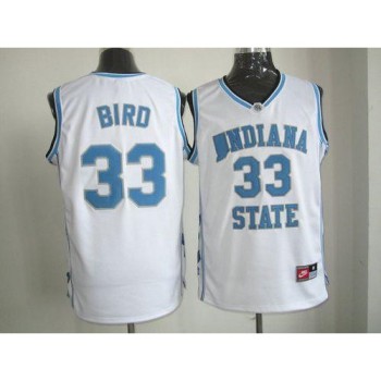 Sycamores #33 Larry Bird White Hardwood Legends Basketball Stitched NCAA Jersey Sycamores #33 Larry Bird White Hardwood Legends Basketball Stitched NCAA Jersey