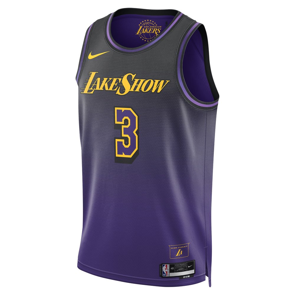 Unisex Los Angeles Lakers #3 Anthony Davis Purple 2024/25 Swingman Player City Edition Jersey Unisex Los Angeles Lakers #3 Anthony Davis Purple 2024/25 Swingman Player City Edition Jersey