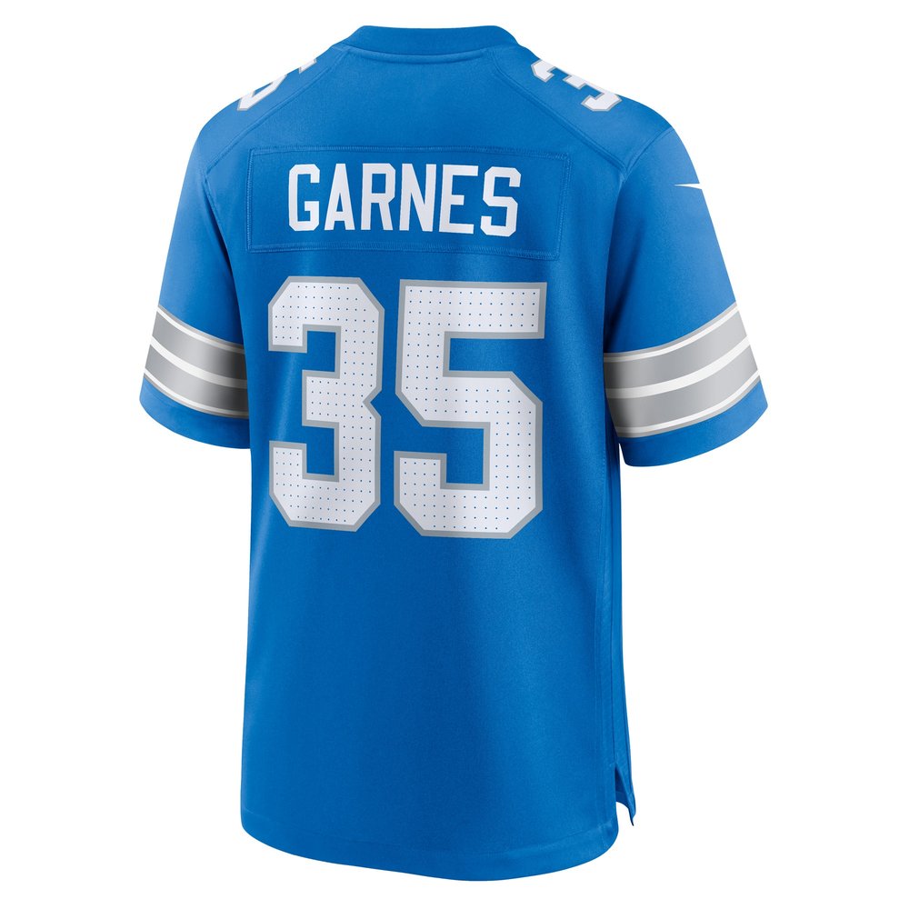 Men's Detroit Lions Chelen Garnes  Blue Game Jersey Men's Detroit Lions Chelen Garnes  Blue Game Jersey