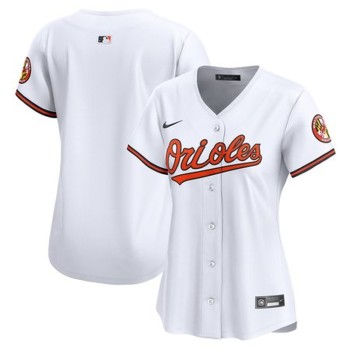 Women's Baltimore Orioles White Home Limited Jersey Women's Baltimore Orioles White Home Limited Jersey