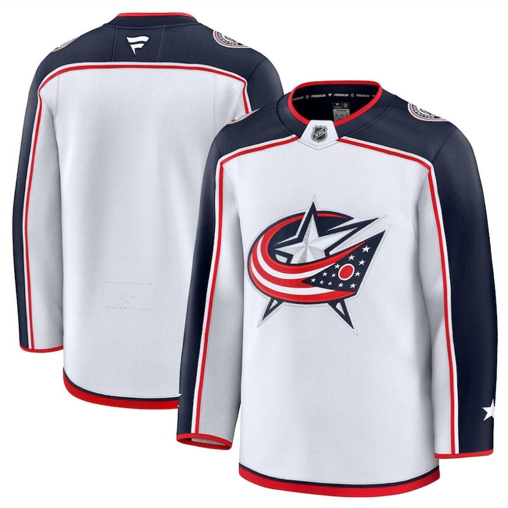 Youth Columbus Blue Jackets Blank White 2024-25 Away Stitched Hockey Jersey Youth Columbus Blue Jackets Blank White 2024-25 Away Stitched Hockey Jersey