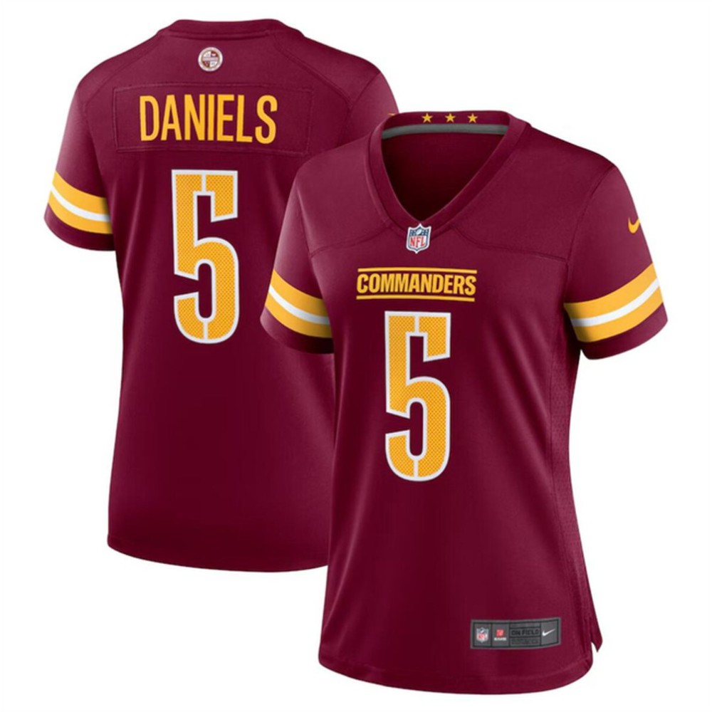 Women's Washington Commanders #1 Deebo Samuel Sr Burgundy 2025 Game Stitched Football Jersey