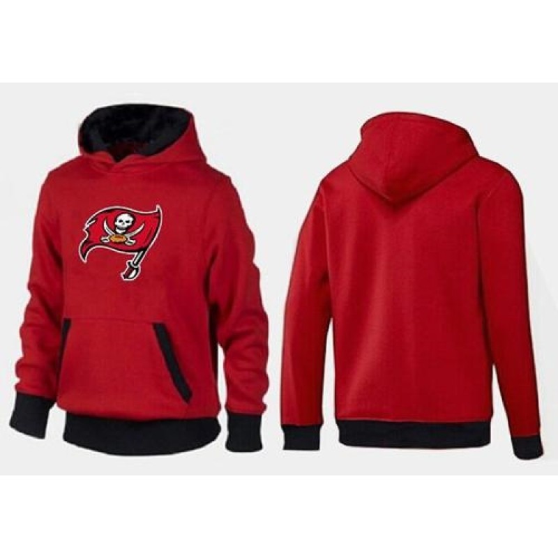 Tampa Bay Buccaneers Logo Pullover Hoodie Red & Black Tampa Bay Buccaneers Logo Pullover Hoodie Red & Black