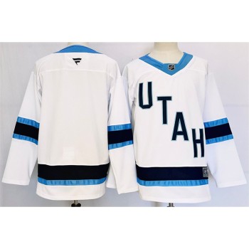 Men's Utah Mammoth Blank White Stitched Premium Jersey