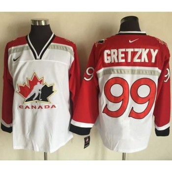 Team CA. #99 Wayne Gretzky White/Red Throwback Stitched NHL Jersey Team CA. #99 Wayne Gretzky White/Red Throwback Stitched NHL Jersey