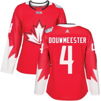 Team Canada #4 Jay Bouwmeester Red 2016 World Cup Women's Stitched NHL Jersey Team Canada #4 Jay Bouwmeester Red 2016 World Cup Women's Stitched NHL Jersey