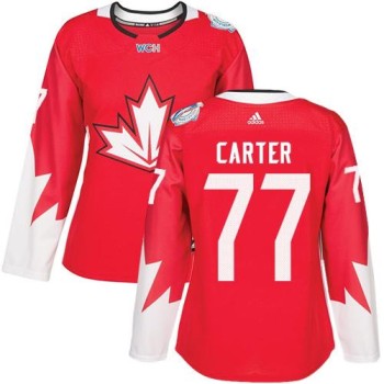 Team Canada #77 Jeff Carter Red 2016 World Cup Women's Stitched NHL Jersey Team Canada #77 Jeff Carter Red 2016 World Cup Women's Stitched NHL Jersey
