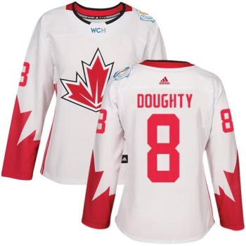 Team Canada #8 Drew Doughty White 2016 World Cup Women's Stitched NHL Jersey Team Canada #8 Drew Doughty White 2016 World Cup Women's Stitched NHL Jersey