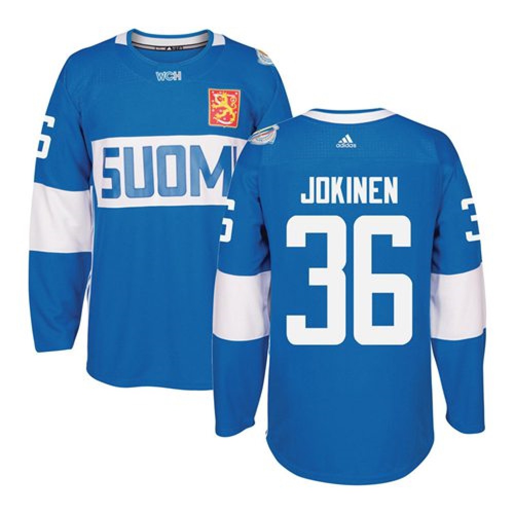 Team Finland #36 Jussi Jokinen Blue 2016 World Cup Stitched NHL Jersey