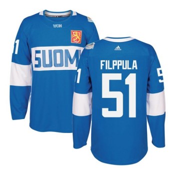 Team Finland #51 Valtteri Filppula Blue 2016 World Cup Stitched NHL Jersey Team Finland #51 Valtteri Filppula Blue 2016 World Cup Stitched NHL Jersey