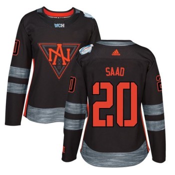 Team North America #20 Brandon Saad Black 2016 World Cup Women's Stitched NHL Jersey Team North America #20 Brandon Saad Black 2016 World Cup Women's Stitched NHL Jersey
