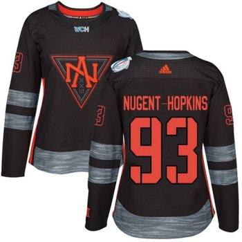 Team North America #93 Ryan Nugent-Hopkins Black 2016 World Cup Women's Stitched NHL Jersey Team North America #93 Ryan Nugent-Hopkins Black 2016 World Cup Women's Stitched NHL Jersey