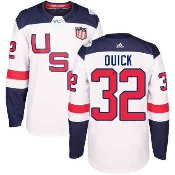 Team USA #32 Jonathan Quick White 2016 World Cup Stitched NHL Jersey Team USA #32 Jonathan Quick White 2016 World Cup Stitched NHL Jersey