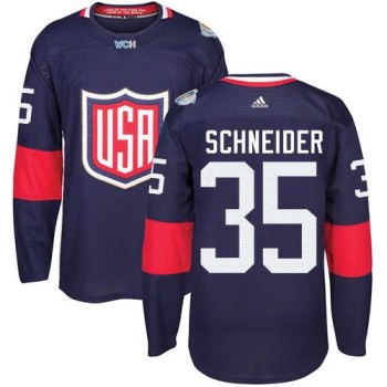 Team USA #35 Cory Schneider Navy Blue 2016 World Cup Stitched NHL Jersey Team USA #35 Cory Schneider Navy Blue 2016 World Cup Stitched NHL Jersey