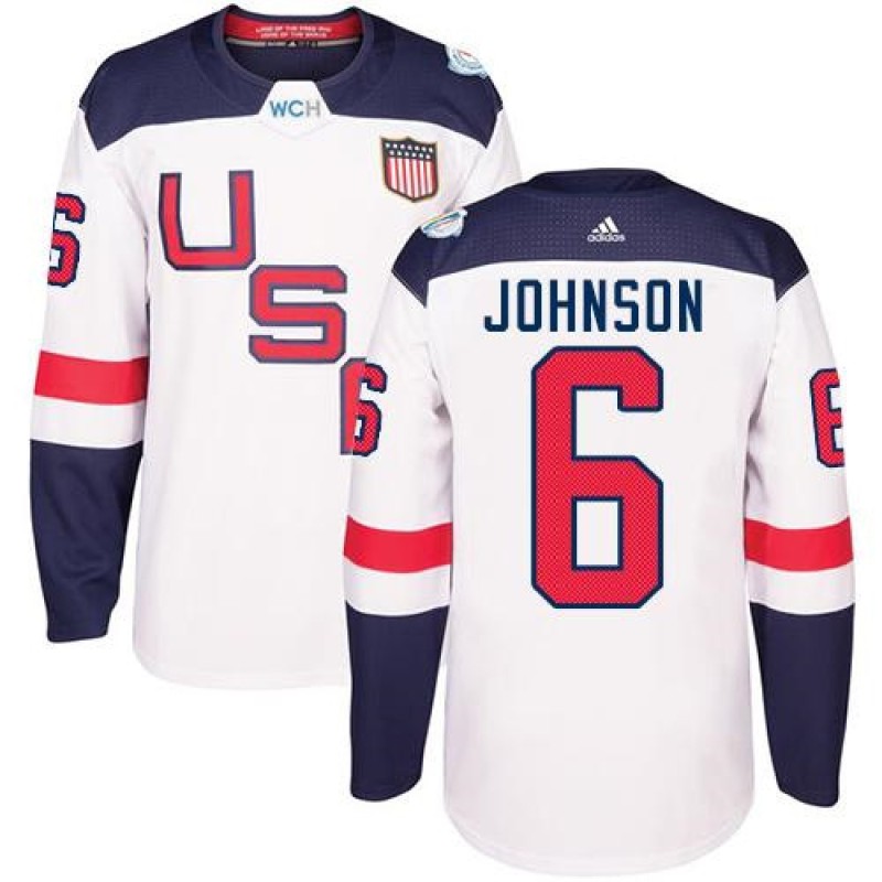 Team USA #6 Erik Johnson White 2016 World Cup Stitched NHL Jersey Team USA #6 Erik Johnson White 2016 World Cup Stitched NHL Jersey