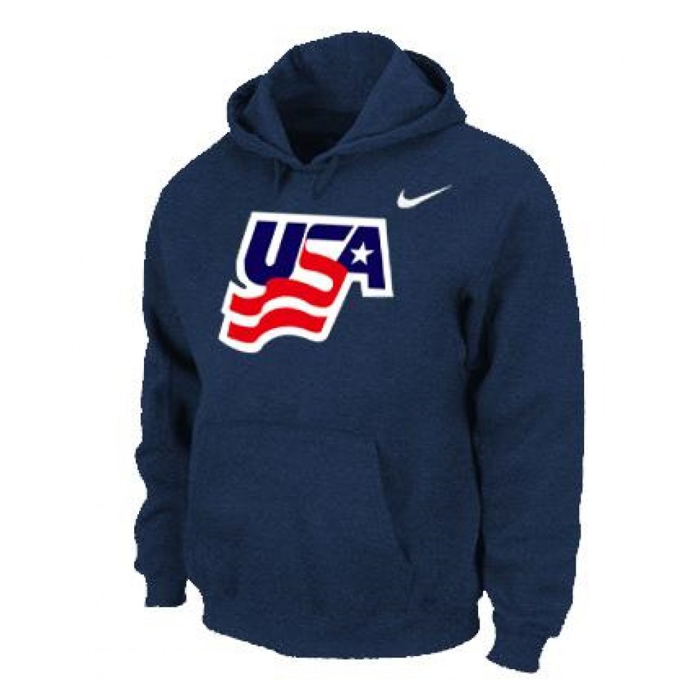Team USA Graphic Legend Performance Pullover NHL Hoodie Dark Blue