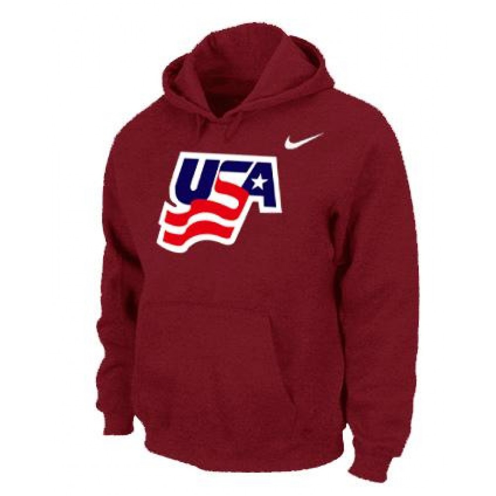 Team USA Graphic Legend Performance Pullover NHL Hoodie Red