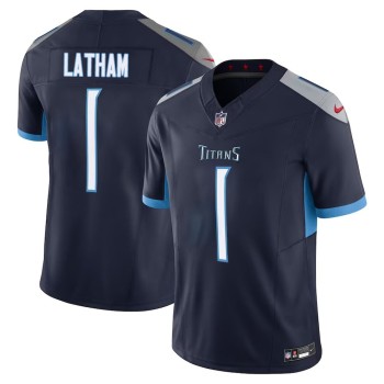 Men's Tennessee Titans JC Latham Navy 2024 NFL Draft First Round Pick Player F.U.S.E. Vapor Untouchable Limited Stitched Football Jersey Men's Tennessee Titans JC Latham Navy 2024 NFL Draft First Round Pick Player F.U.S.E. Vapor Untouchable Limited Stitched Football Jersey