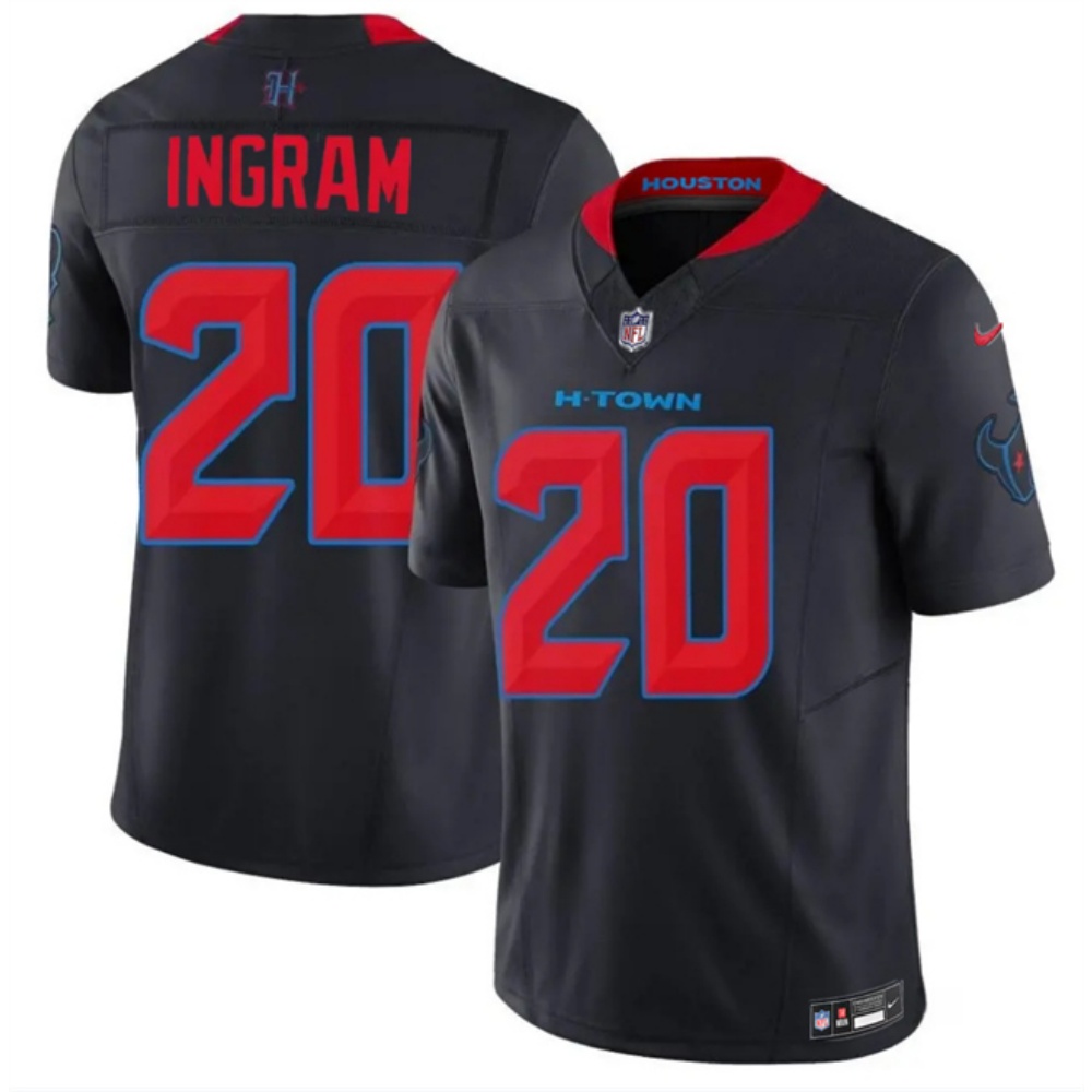 Men's Houston Texans #20 Ja'Marcus Ingram Navy 2nd Alternate F.U.S.E. Vapor Limited Stitched Football Jersey