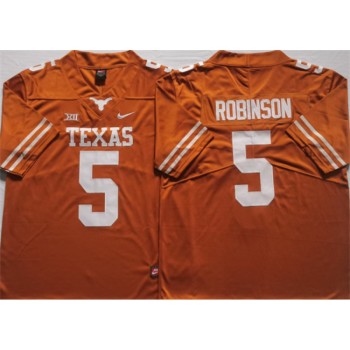 Texas Longhorns #5 ROBINSON Orange Stitched Jersey Texas Longhorns #5 ROBINSON Orange Stitched Jersey